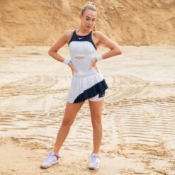 Nike Court Slam MB Tank Top Women - White, Dark Blue 19 Nike Court Slam MB Tank Top Women - White, Dark Blue -Muse Style Shop 51839000 65