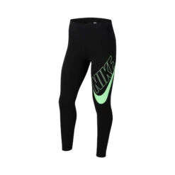 Nike Sportswear Tracksuit Girls - Black, Neon Green