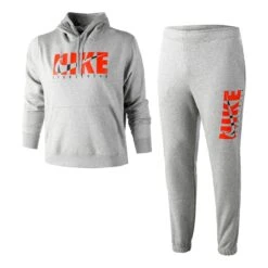 Nike Sportswear Graphic Tracksuit Men - Grey, Orange
