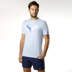 Nike Rafael Nadal Dri-Fit Seasonal T-Shirt Men - Light Blue, Multicoloured -Muse Style Shop 54146000 11