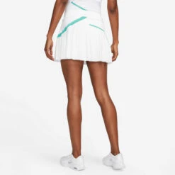 Nike Court Dri-Fit Skirt Women - White, Turquoise -Muse Style Shop 55106000 12