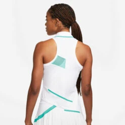 Nike Court Dri-Fit Tank Top Women - White, Turquoise -Muse Style Shop 55109000 12