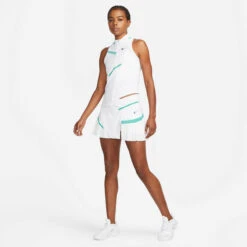 Nike Court Dri-Fit Tank Top Women - White, Turquoise -Muse Style Shop 55109000 13