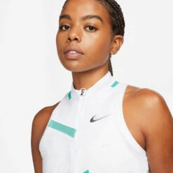 Nike Court Dri-Fit Tank Top Women - White, Turquoise -Muse Style Shop 55109000 15