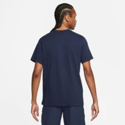 Nike Court Dri-Fit Swoosh T-Shirt Men - Blue, White -Muse Style Shop 55941000 16