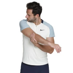 Nike Court Dri-Fit Slam Ultimate NTPS Polo Men - Cream, Light Blue -Muse Style Shop 55949000 11