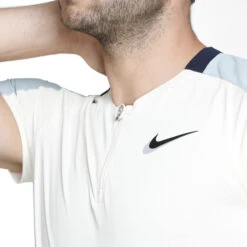 Nike Court Dri-Fit Slam Ultimate NTPS Polo Men - Cream, Light Blue -Muse Style Shop 55949000 14