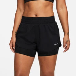 Nike Dri-Fit One MR 3in 2in1 Ball Shorts Women - Black -Muse Style Shop 56716000 13