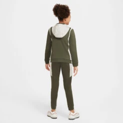 Nike New Sportswear Woven Ovly Tracksuit Boys - Olive, Cream -Muse Style Shop 56808000 14