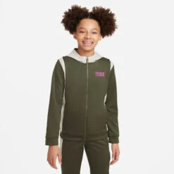 Nike New Sportswear Woven Ovly Tracksuit Boys - Olive, Cream -Muse Style Shop 56808000 16