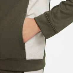 Nike New Sportswear Woven Ovly Tracksuit Boys - Olive, Cream -Muse Style Shop 56808000 18