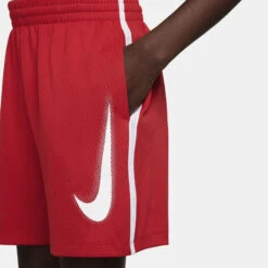 Nike Dri-Fit Graphic Shorts Boys - Red, White -Muse Style Shop 56817000 16
