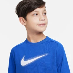 Nike Dri-Fit Graphic T-Shirt Boys - Blue, White -Muse Style Shop 56827000 16